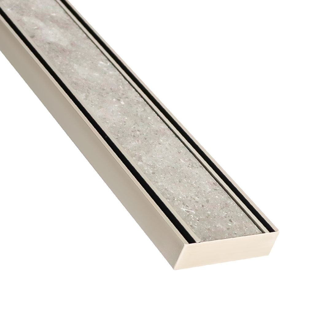 Brushed Nickel Slimline Tile Insert 26 (STI26-BN) | Lauxes Grates