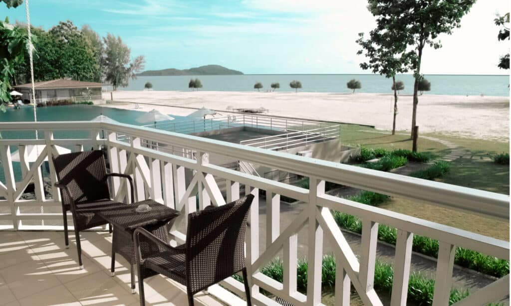 Beachfront Balcony