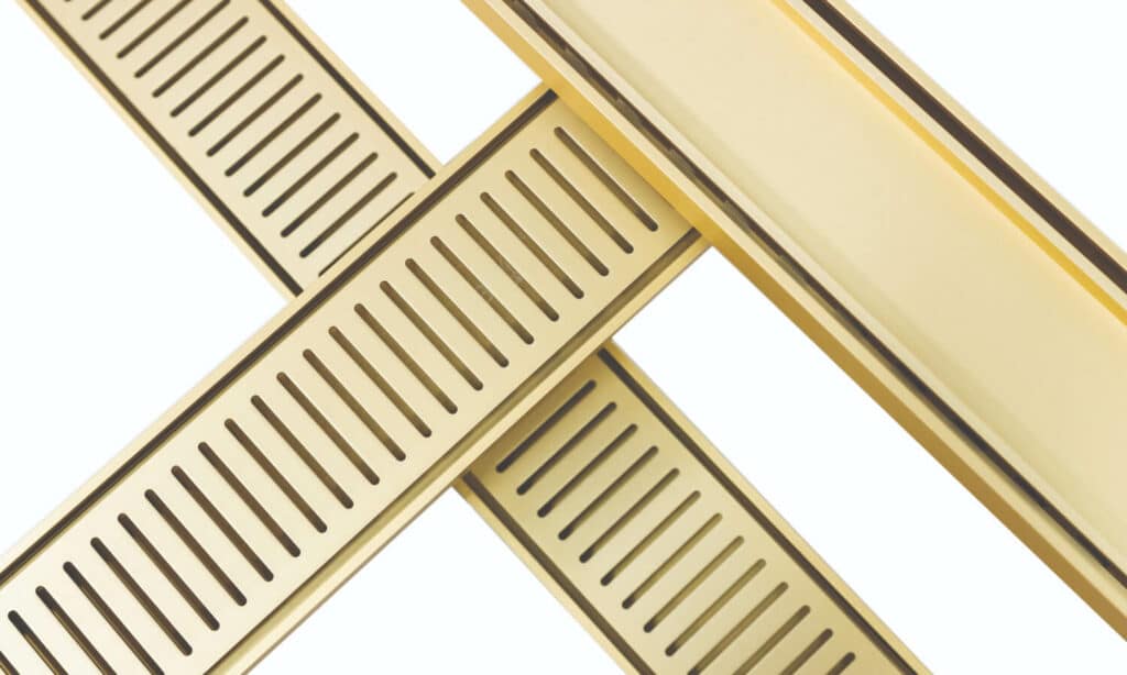 Lauxes Matter Gold Grate Made From Anodised Aluminium